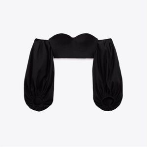 Zara balloon crop top 0085/353